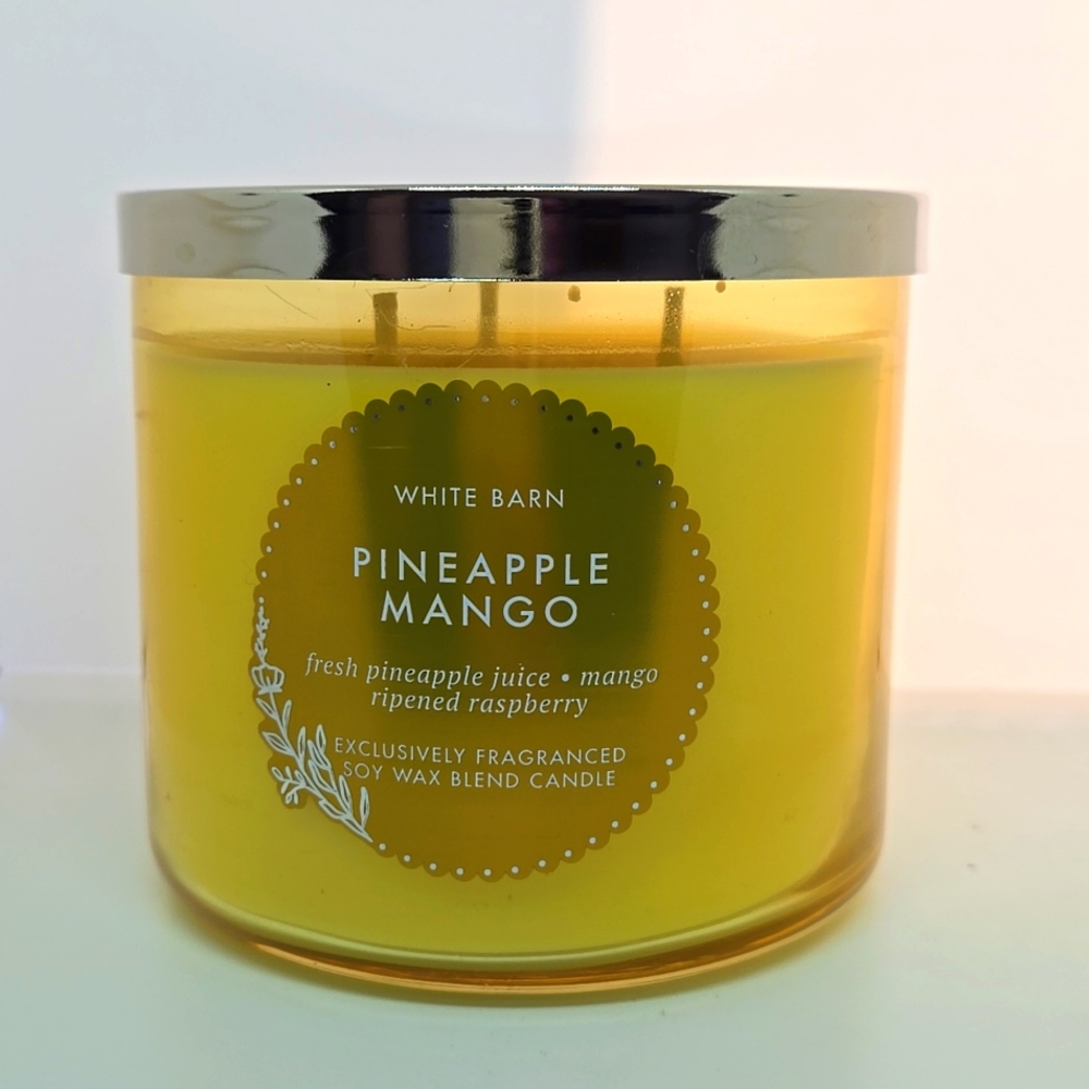 Bath and Body Works 3 Wick Pineapple & Mango Candle